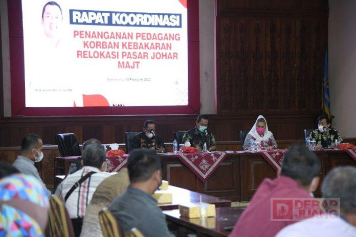 Mas Hendi Undang Korban Kebakaran Relokasi Pasar Johar ke Balaikota Semarang