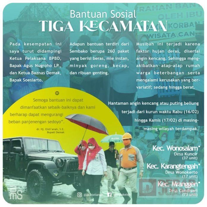 Sambangi Tiga Kecamatan, Mbak Eisti Tebar Misi Kemanusiaan