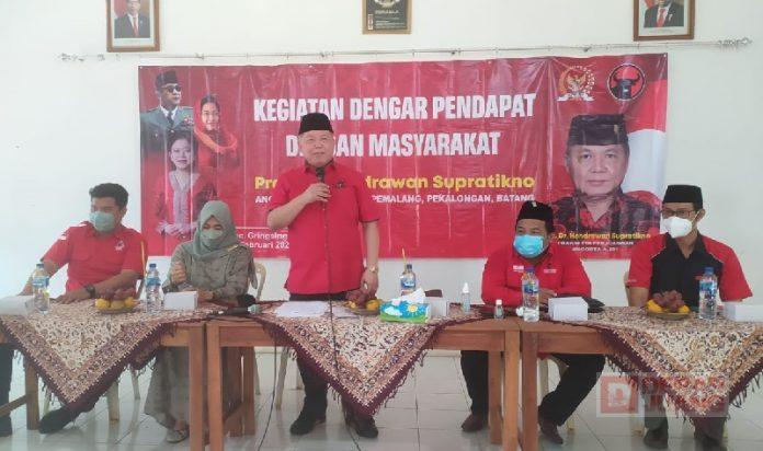 Turun Dapil, Prof. Hendrawan Masyarakat Batang Dapat Salam dari Bu Mega dan Mbak Puan