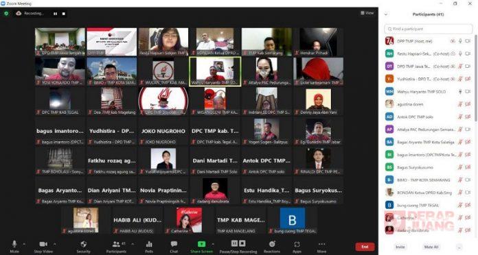 Wakili DPC PDI Perjuangan Batang, Zhaka Ismatullah Ikuti Konsolidasi TMP