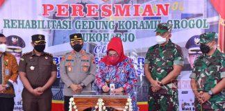 Bupati Etik Resmikan Gedung Baru Koramil Grogol