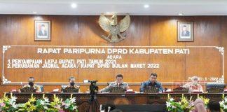 Ali Badrudin Pimpin Rapat Paripurna Penyampaian LKPJ Bupati Pati Tahun 2021
