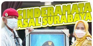 Keren, Mbak Eisti Peroleh Cinderamata dari Seniman Kota Pahlawan