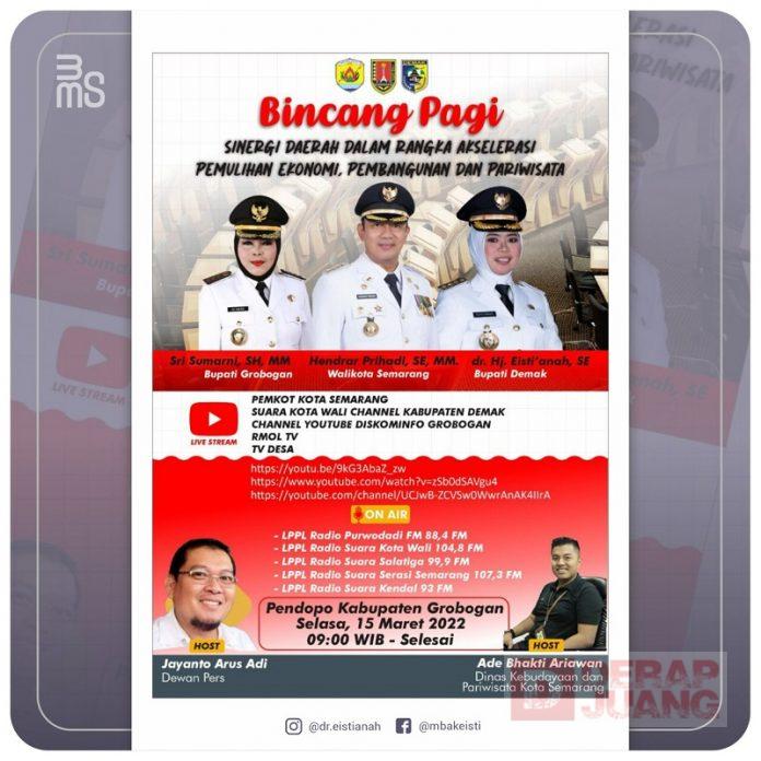 Mbak Eisti Sinergi Tiga Tokoh, Perkuat Akselerasi Pasca Pandemi