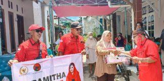 Mbak Mitha Salurkan Bantuan Kepada Korban Banjir Sungai Kalikeruh Bumiayu