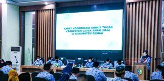 Rakor Gugus Tugas KLA, Bupati Demak Harap Tahun 2022 Raih Tingkat Madya