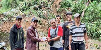 Pasca Longsor, Sartono Berikan Santunan Bagi Warga Terdampak