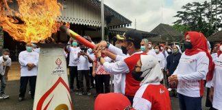 Pesan Bupati Afif Saat Terima Kirab Obor SOIna