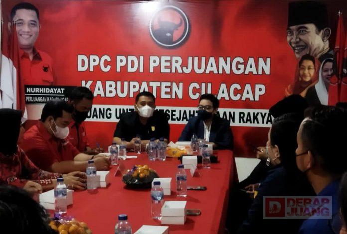 Wisata Politik DPD Partai NasDem ke Kantor DPC PDI Perjuangan Cilacap