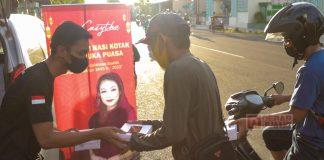 Bagikan Makanan dari Mbak Casytha, AMJ Nanang: Pemuda Harus Peduli Terhadap Sesama