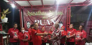 Bambang Tri Saktiono Bagi Sembako Sekaligus Penguatan KomandanTe Stelsel