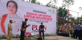 Mbak Puan Resmikan SR Air Bersih Di Desa Gendayakan