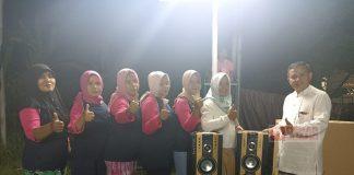 Agar Ibu-ibu Makin Rajin Senam, Sumar Rosul Berikan Sound System