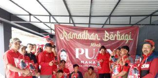 Andes Bagikan Paket Sembako Beras Puan Maharani untuk Warga Puring