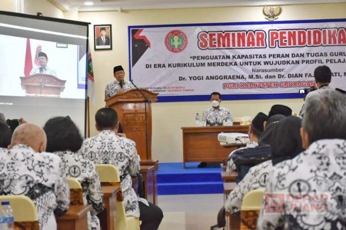 Buka Seminar PGRI, Bambang Minta Guru Tingkatkan Kapasitas