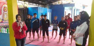 Dhini Beri Dukungan Atlet Sasana Schreuder Kota Salatiga