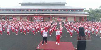 GOR Satria Purwokerto Memerah, SICITA PDI Perjuangan Pecahkan Rekor MURI