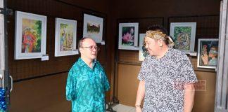 Hadiri Pameran, Bung Dance Apresiasi Pelukis Kaki Asal Salatiga