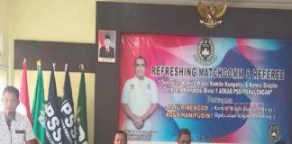 Refreshing Match Comm dan Referee, Gus Santo: Untuk Songsong Kompetisi Divisi 1 Akab