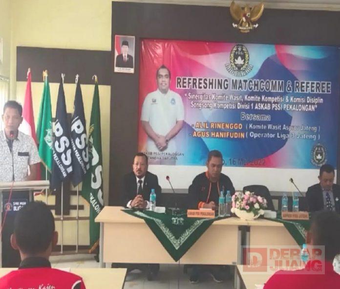 Refreshing Match Comm dan Referee, Gus Santo Untuk Songsong Kompetisi Divisi 1 Akab