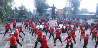 Serempakkan Gerakan, PDI Perjuangan Salatiga Adakan Latihan Senam SICITA