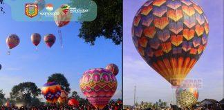 Bupati Afif Hadiri Penerbangan Balon Udara, Balon Ditambatkan dan Tidak Terbang Bebas