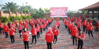 Peringati Harkitnas, Ratusan Kader Klaten Gelar Senam Sicita