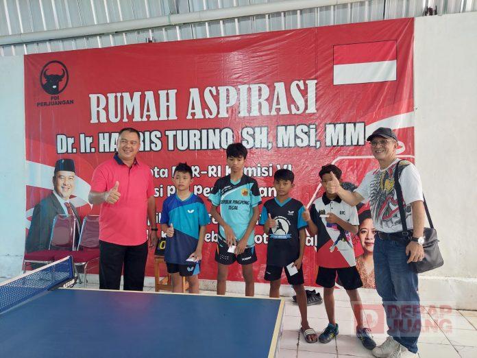 Kembangkan Atlet, Harris Turino Gelar Turnamen Tenis Meja