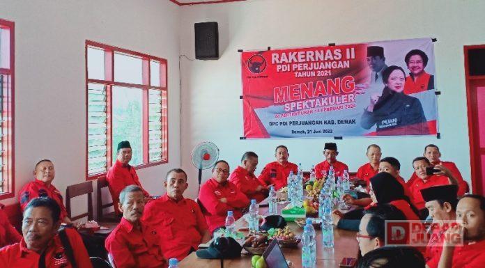 Banteng Kota Wali Serempak Ikuti Rakernas II PDI Perjuangan
