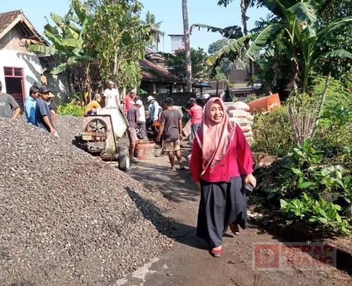 Endrianingsih Tinjau Pembangunan di Kecamatan Ngluwar