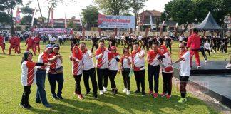 HUT Bhayangkara ke-76, Bung Dance Ikuti Senam Bersama