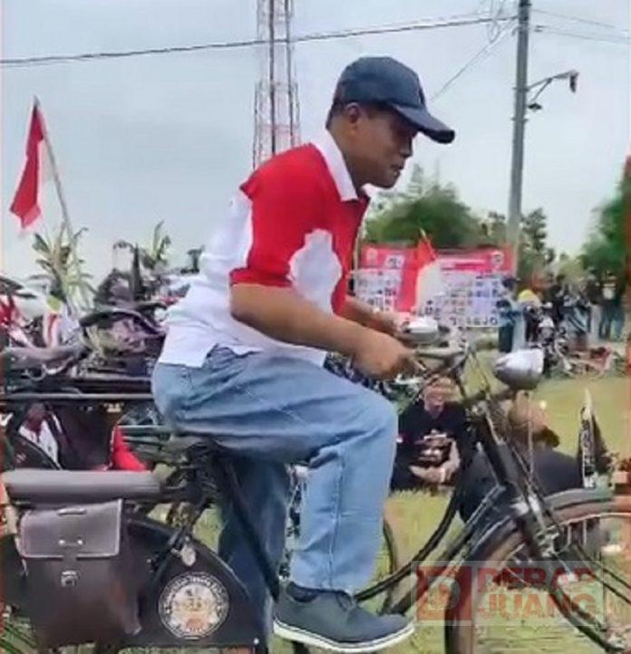 Hadiri Gowes Kebangsaan, Junaedi Berolahraga Sekaligus Gelorakan Semangat Bung Karno '