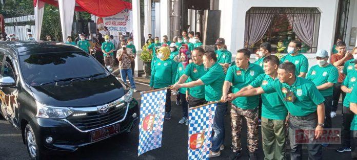 Hadiri Jalan Sehat, Bung Dance Luncurkan Mobil URC PMK