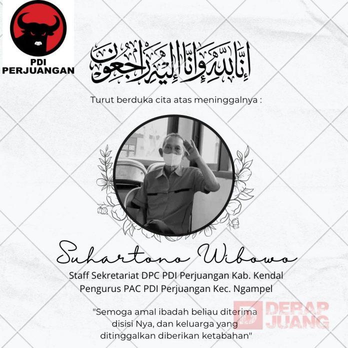 Kabar Duka, Kader Sepuh PDI Perjuangan Kendal Tutup Usia