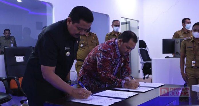Kunjungi Pemkab Sumedang, Ngesti Nugraha Tandatangani MoU SPBE