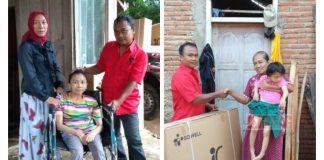 Lewat Aspirasi, Junarso Berikan Kursi Roda Bagi Penyandang Disabilitas Bumiharjo