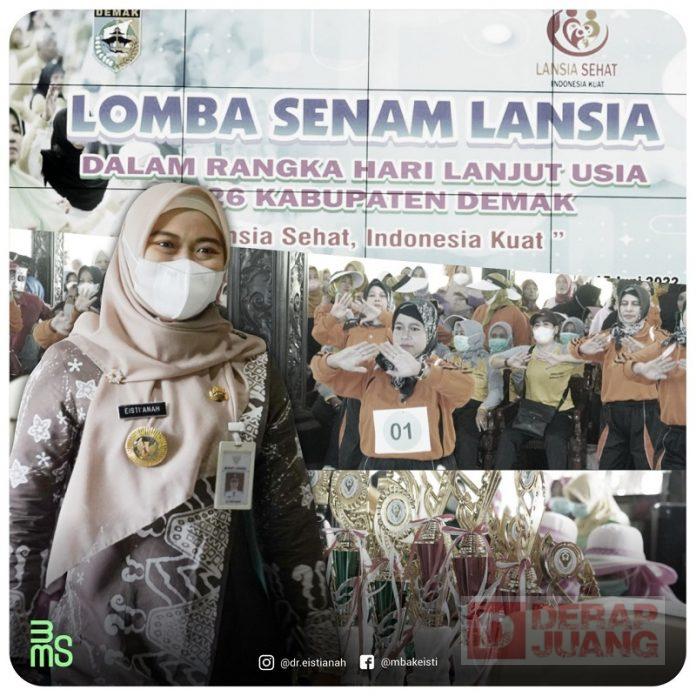 Mbak Eisti Lomba Senam Lansia Langkah Kreatif Wujudkan Indonesia Kuat