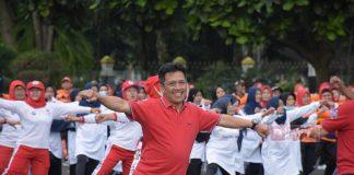 Senam Bersama Lansia, Bupati Afif: Tetap Semangat dan Jangan Lupa Bahagia