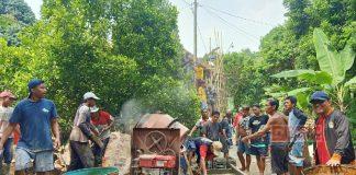 Taufiq Rizal Bersama Warga Legok Kalong Gotong Royong Ngecor Pembangunan Musholla