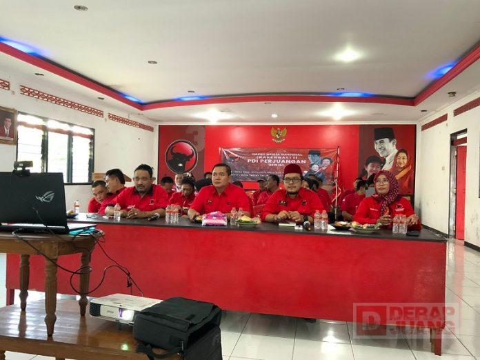 Tegak Lurus Amanah Partai, DPC PDI Perjuangan Kudus Ikuti Rakernas II