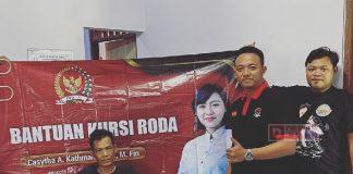 Nur Ikhsan Bantu Berikan Kursi Roda dari Mbak Casytha