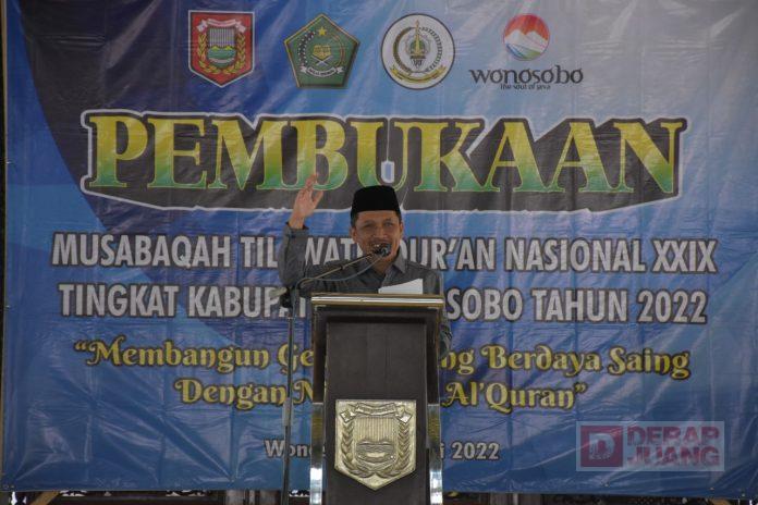 Buka MTQ Tingkat Pelajar, Bupati Wonosobo: Niatkan untuk Ibadah