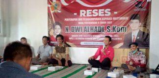 Serap Aspirasi, Dwi Alhadi Gelar Reses di Desa Adikarso