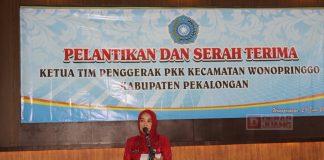 Lantik Ketua TP PKK Kecamatan Wonopringgo, Widi Riswadi: Jabatan Bukan Pilihan, Tapi Amanah