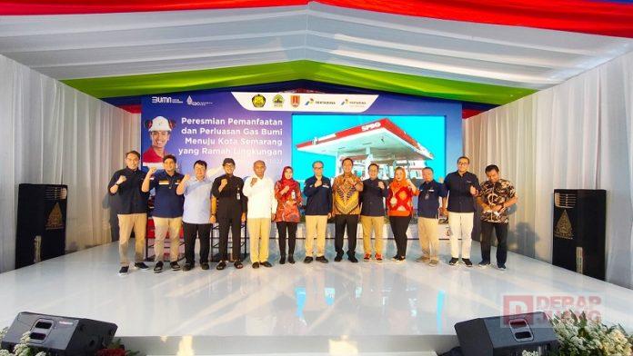Bupati Demak Hadiri Peresmian SPBG Penggaron dan Mangkang
