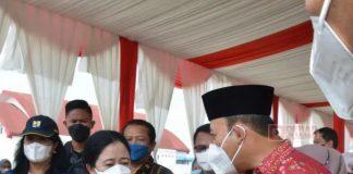 Bupati Husein Dampingi Mbak Puan Resmikan Jalan Bung Karno di Purwokerto