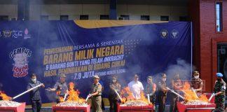 Hadiri Pemusnahan BMN, Masan: Ikhtiar Gempur Rokok Ilegal