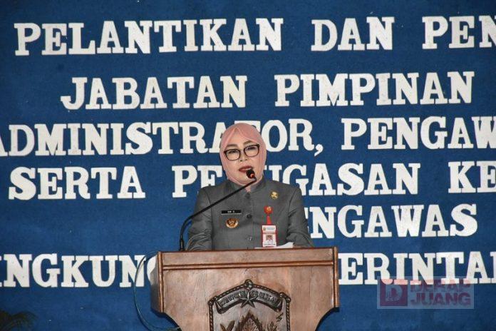 Lantik 9 Pejabat Tinggi Pratama, Sri Sumarni Harap Mampu Maksimalkan Peran