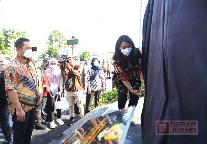 Mas Hendi dan Tia Resmikan Monumen Swasti Saba Wistara di Kota Semarang