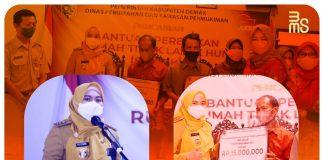 Mbak Eisti Bagikan 86 BP-RTLH Kepada Masyarakat Wonosalam